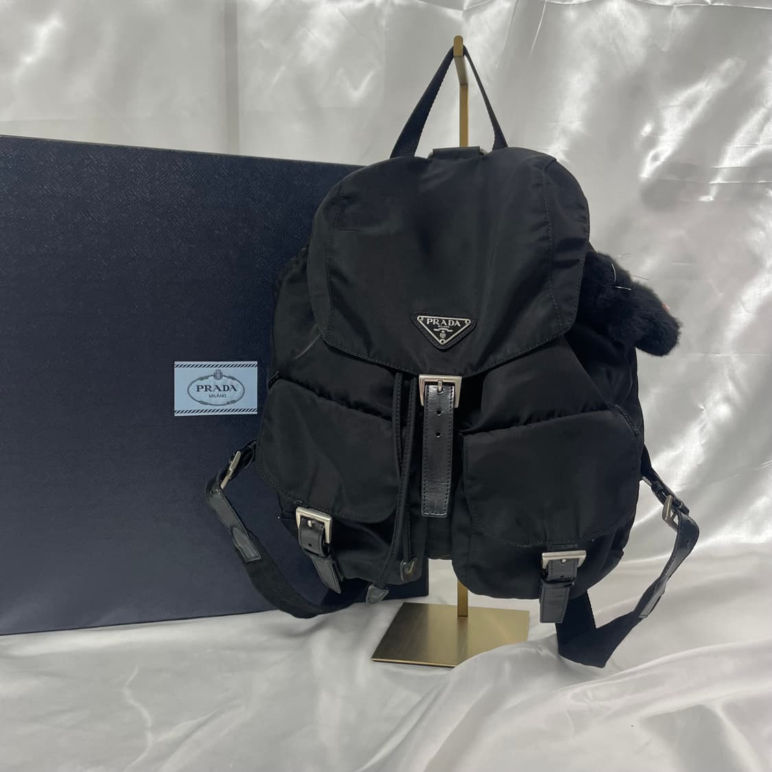 프라다 블랙 리나일론 포코노 백팩 미디움 사이즈 +박스케이스 상품이미지1