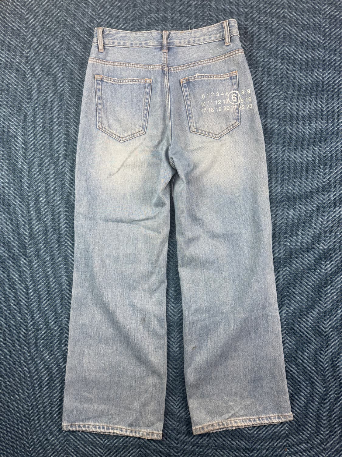 MM6 Maison Margiela 디스트레스드 와이드 데님 팬츠 상품이미지2