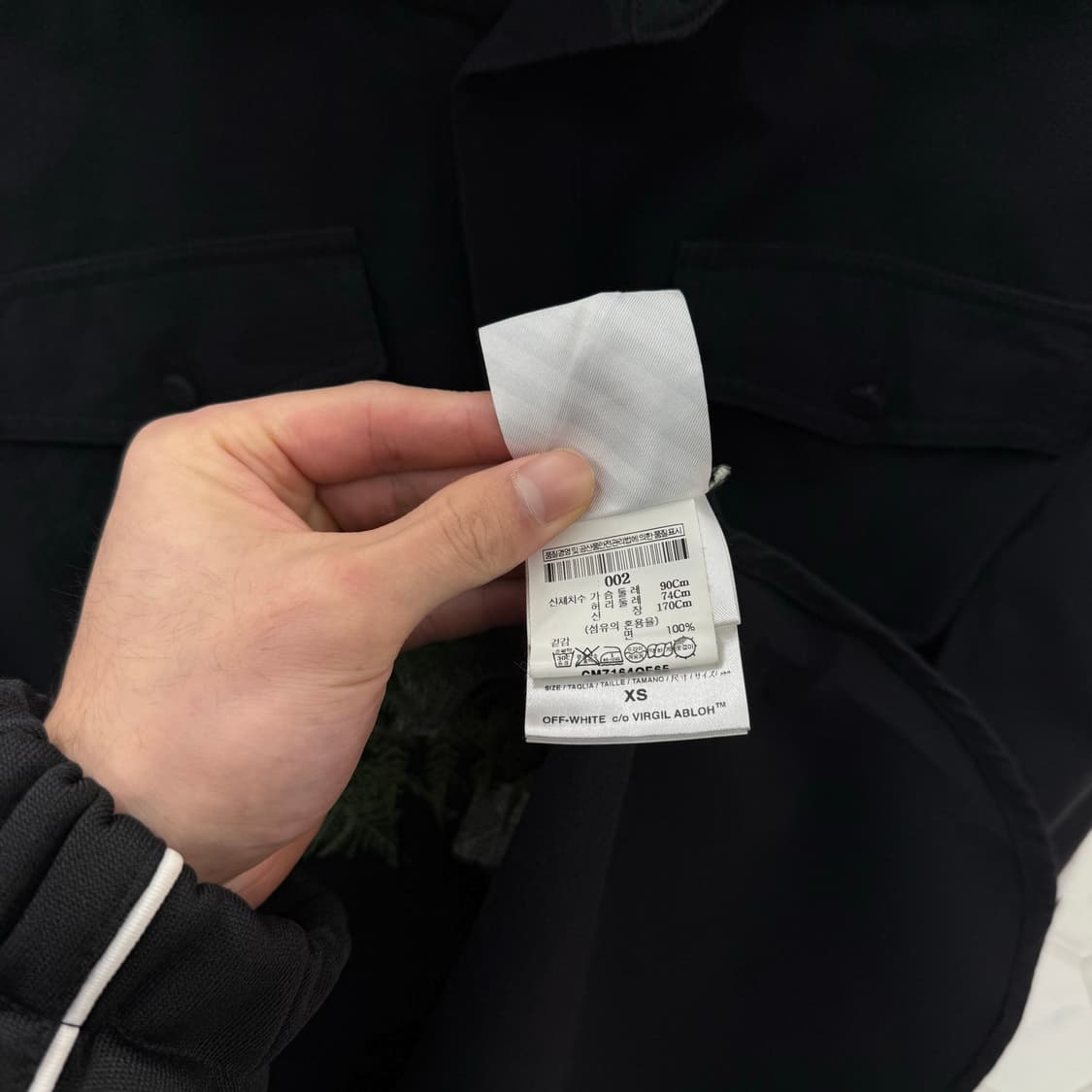 [백화점/XS] 오프화이트 디아고날 오버핏 자켓 상품이미지4