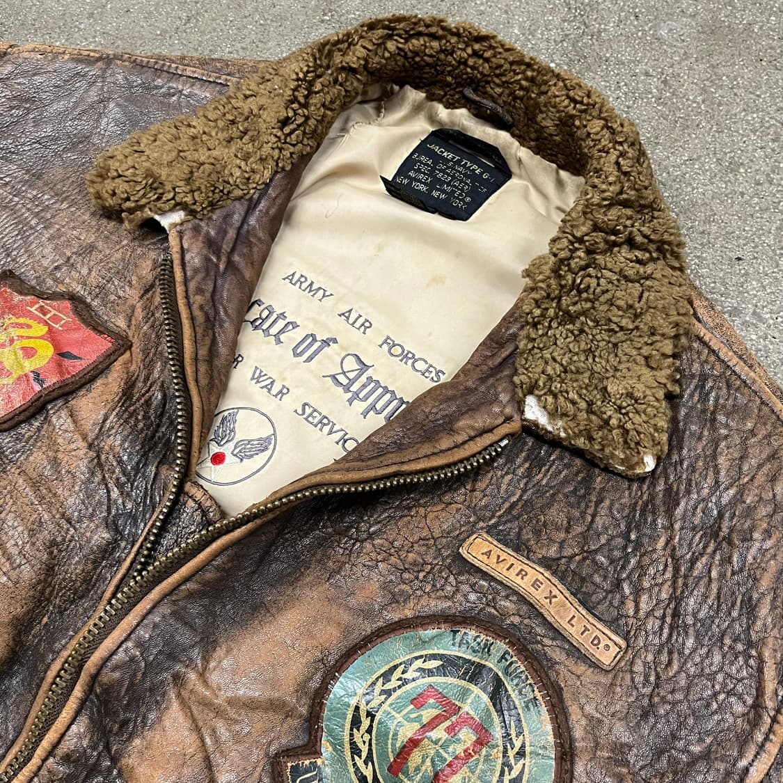 80s 아비렉스 G-1 플라이트 자켓 (105-110) 상품이미지3