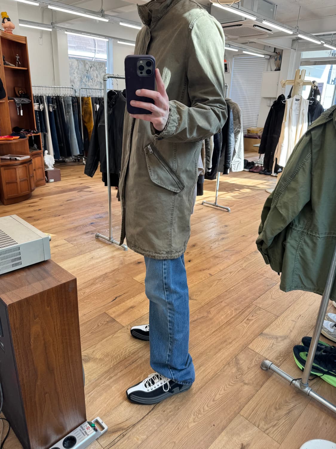 리바이스 505 중청 데님 청바지 34 34 레귤러 스트레이트 상품이미지9