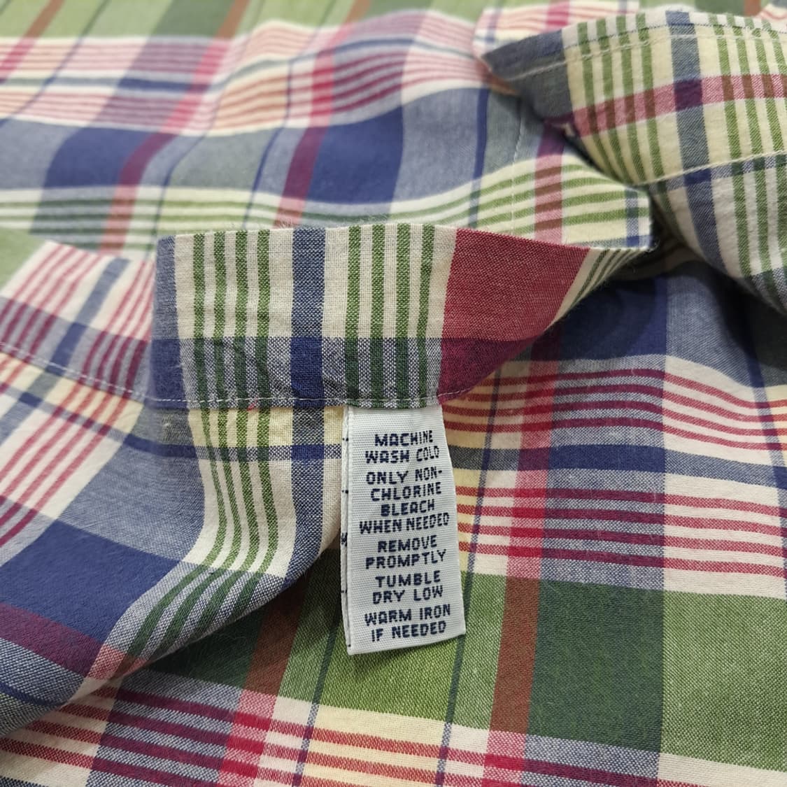 CN864 L 폴로 랄프로렌 클래식 매드라스 체크 긴팔 셔츠 남방 상품이미지6