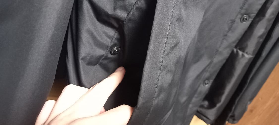 두벌 에잇세컨즈 브이넥 경량패딩 블랙 아이보리 2XL 상품이미지3