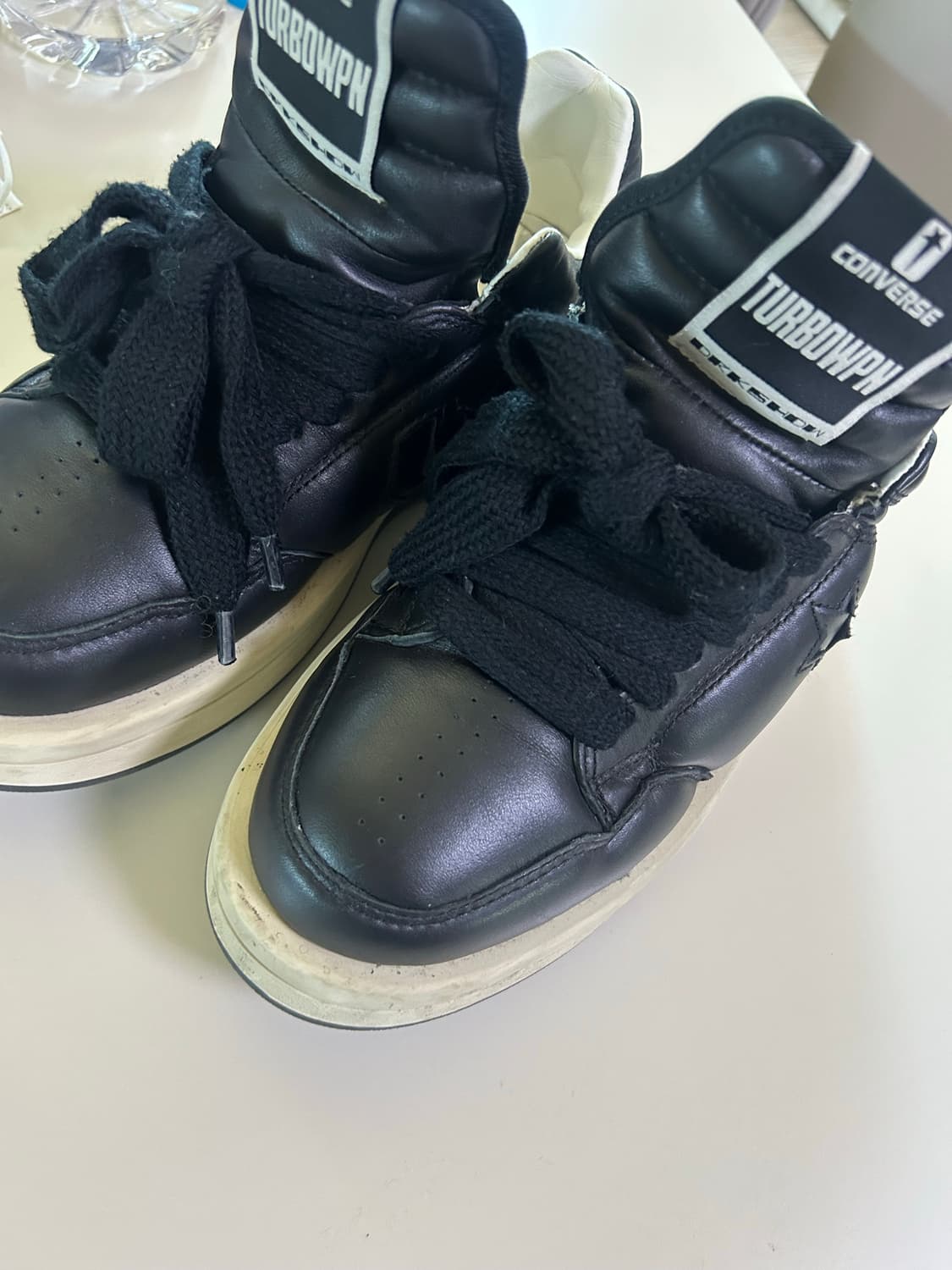 컨버스x릭오웬스 다크쉐도우 터보웨폰 로우 블랙 상품이미지3