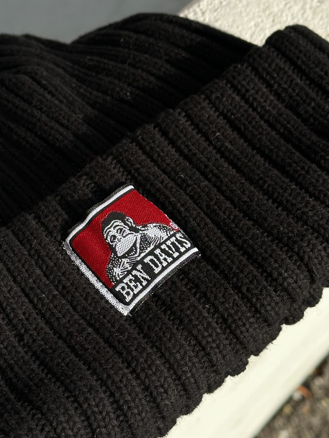 [F] 벤 데이비스 로고 블랙 비니 모자 상품이미지5