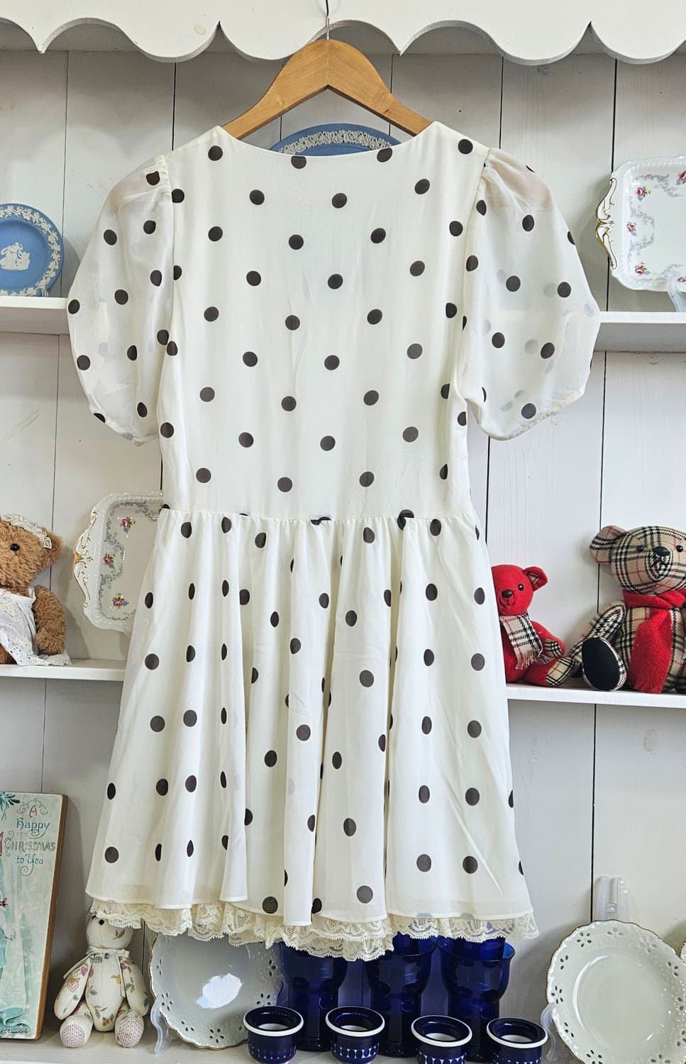 (snidel) 도트 쉬폰 레이스 원피스 상품이미지6