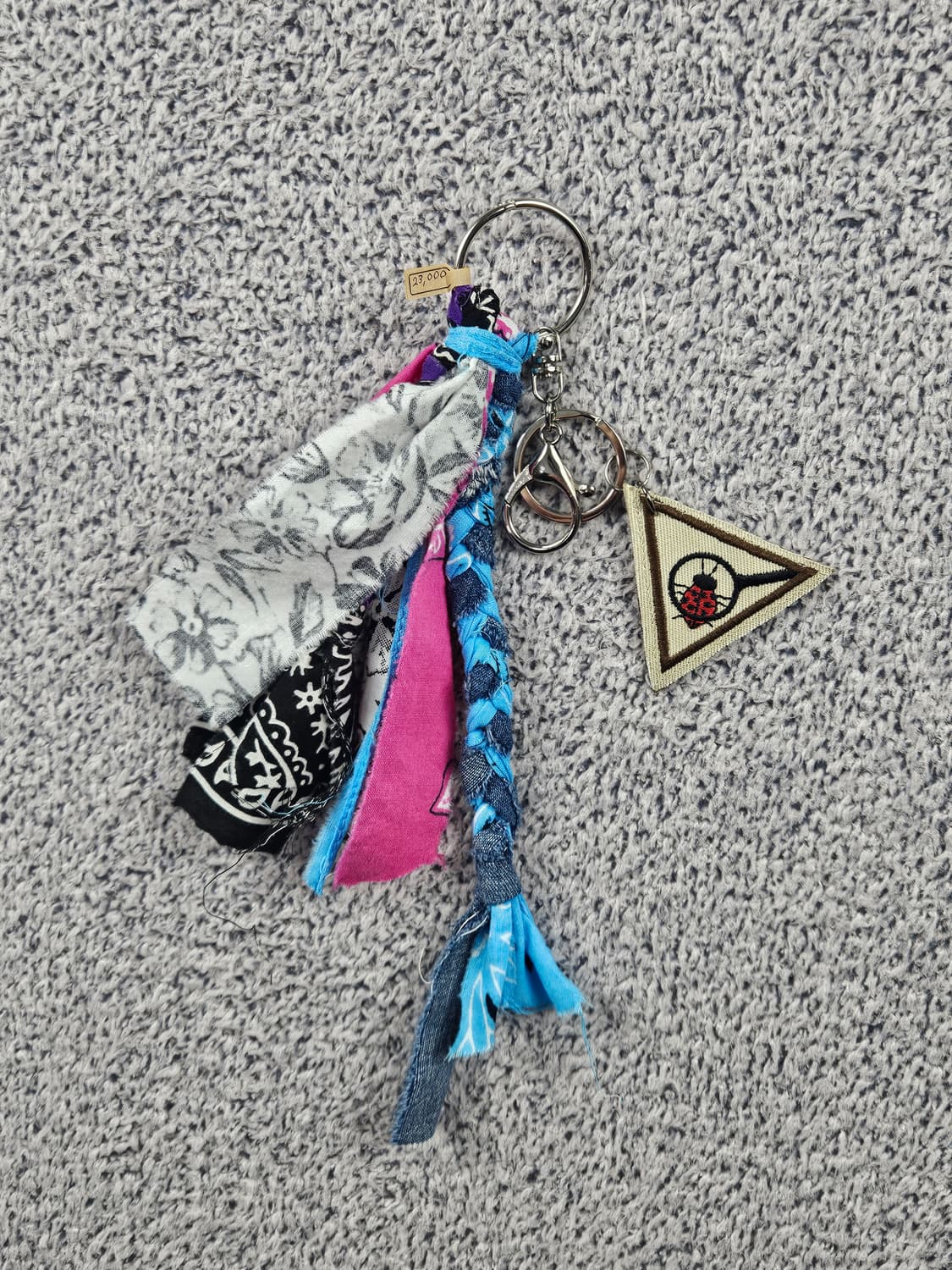 핸드메이드 커스텀 패치 반다나 카라비너 키링 / 10678 상품이미지5