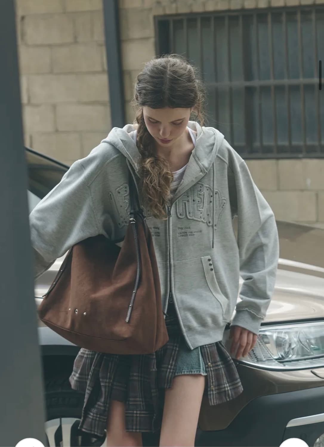 (새상품) 레더리 스웨이드 쇼퍼 드롭 숄더백 [BROWN] 판매 상품이미지6