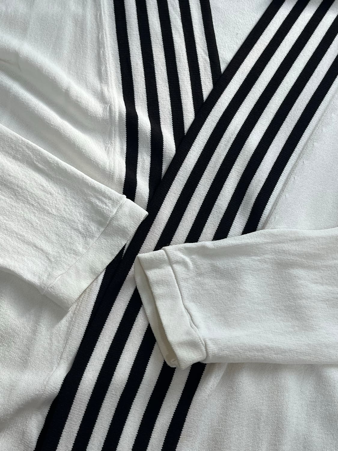 막스마라 오픈형 여름 가디건 L 화이트 스트라이프 상품이미지9