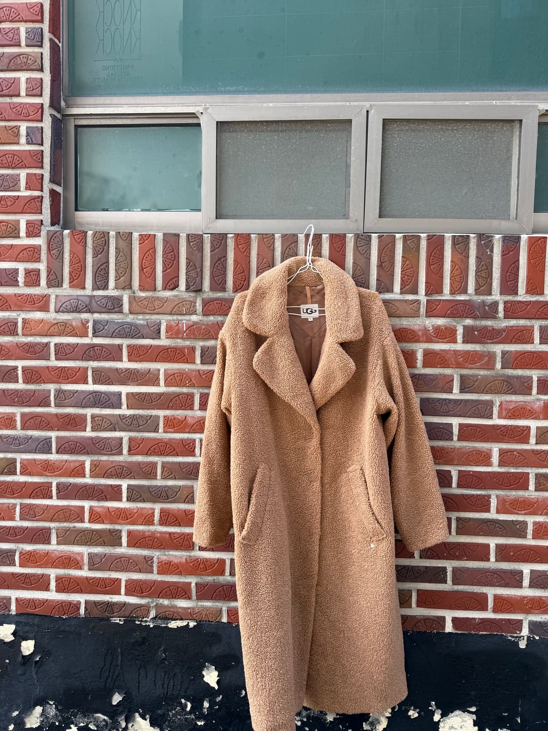 UGG 테디 롱 코트 (카멜 컬러) 상품이미지1