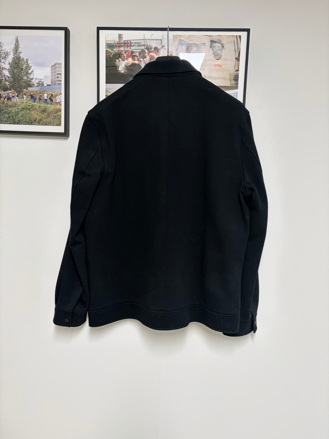 [S] [M] COS 블랙 코튼 트윌 셔츠 자켓 상품이미지3
