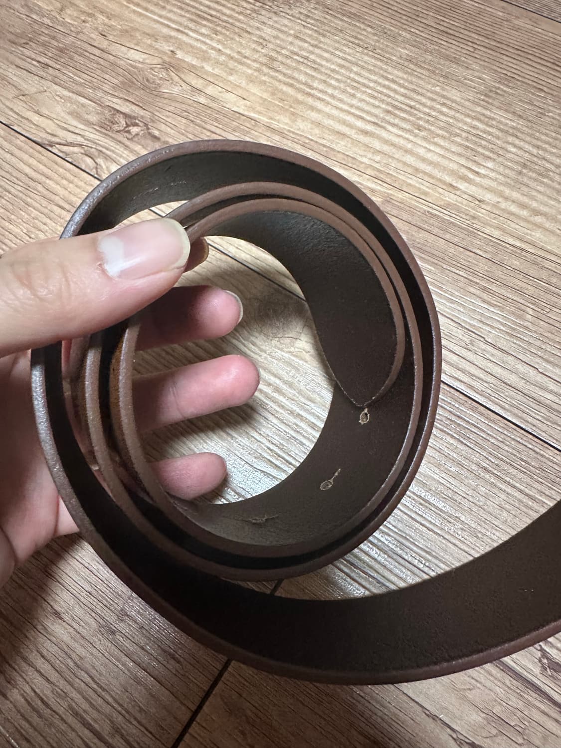 디젤 B-1DR D버클 가죽 벨트 브라운 상품이미지4