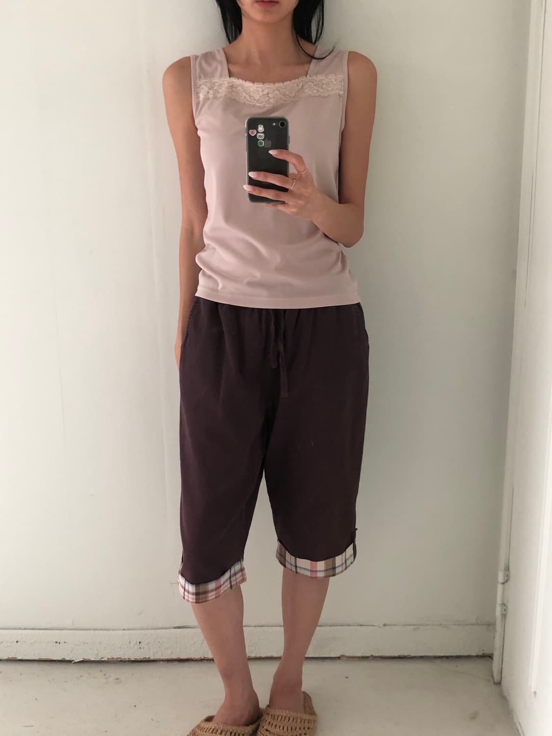 일본빈티지 레이스 민소매 상품이미지4