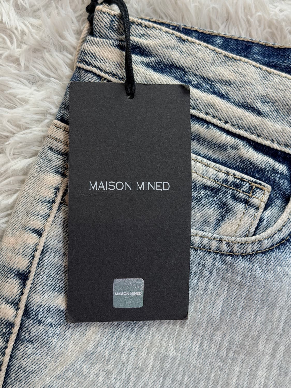 메종미네드 아이스 반 워싱 데님 팬츠 상품이미지4