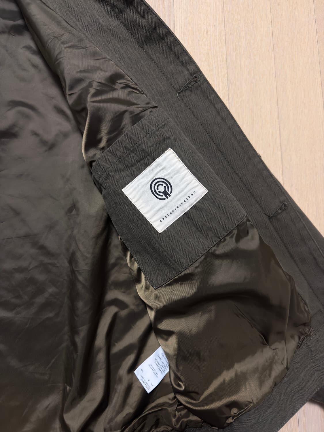 이스트서비스샵 / 웰트 포켓 워시드 코튼 트러커 / 올리브카키 / L 상품이미지4