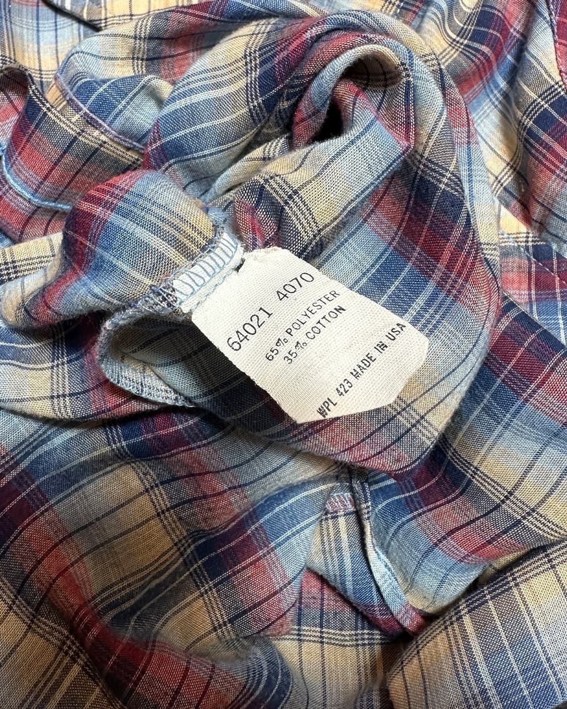 80s 리바이스 화이트 탭 웨스턴 셔츠 made in usa 상품이미지7