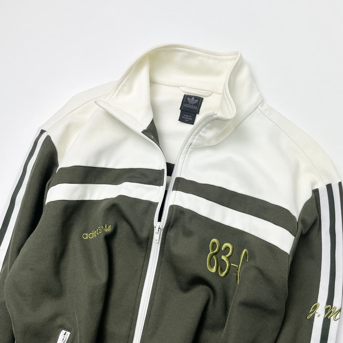 아디다스 희귀 져지 83-c 화이트 카키 105 상품이미지3