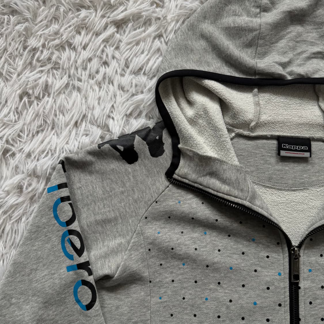 KAPPA 일본빈티지 땡땡이 후드집업 카파 땡땡이후드집업 M 95 상품이미지1