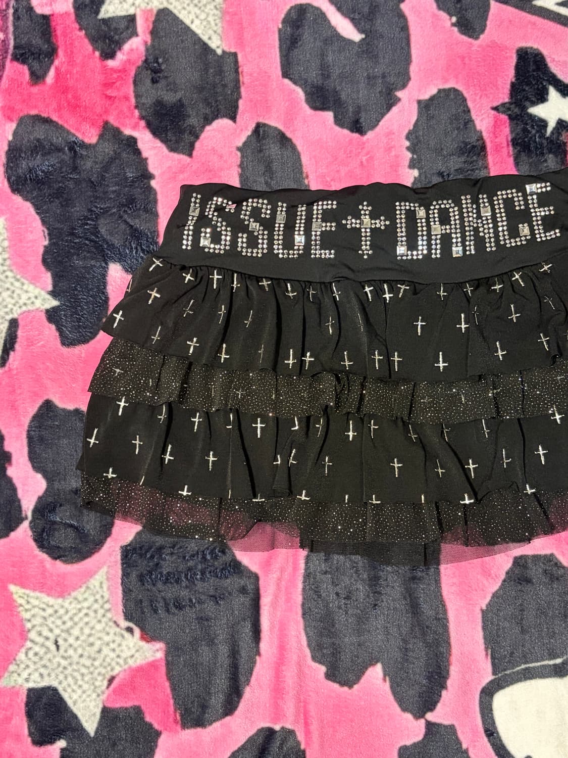 Goth cubic cross Frill mini skirt 상품이미지7