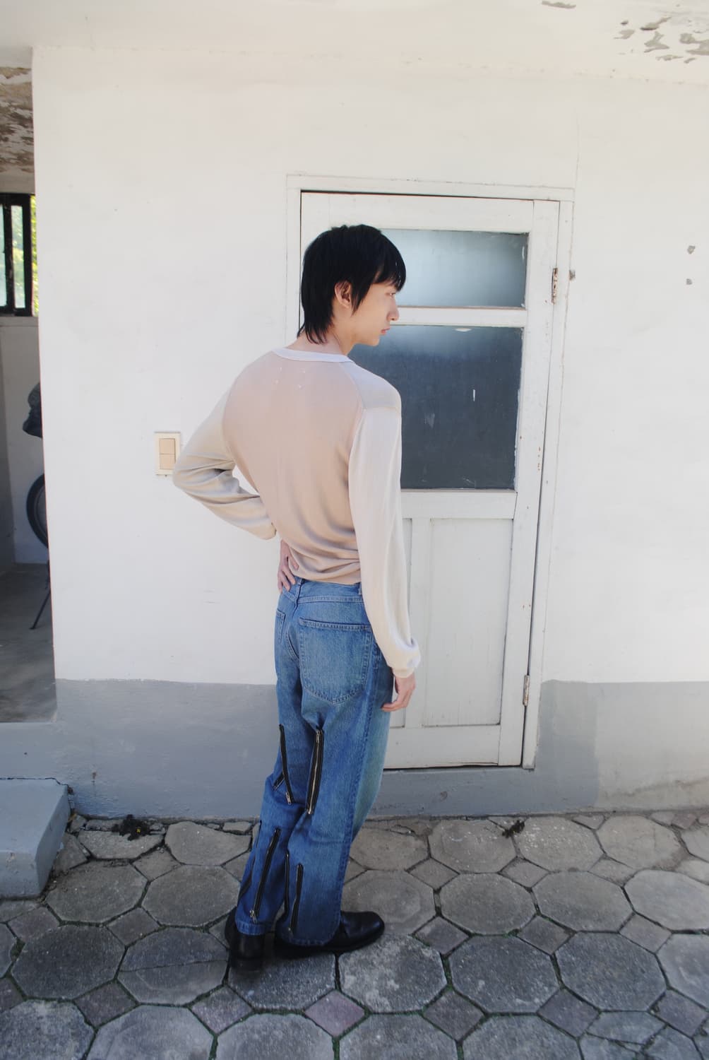 Margiela 07ss 멀티 컬러 V neck knit 상품이미지3