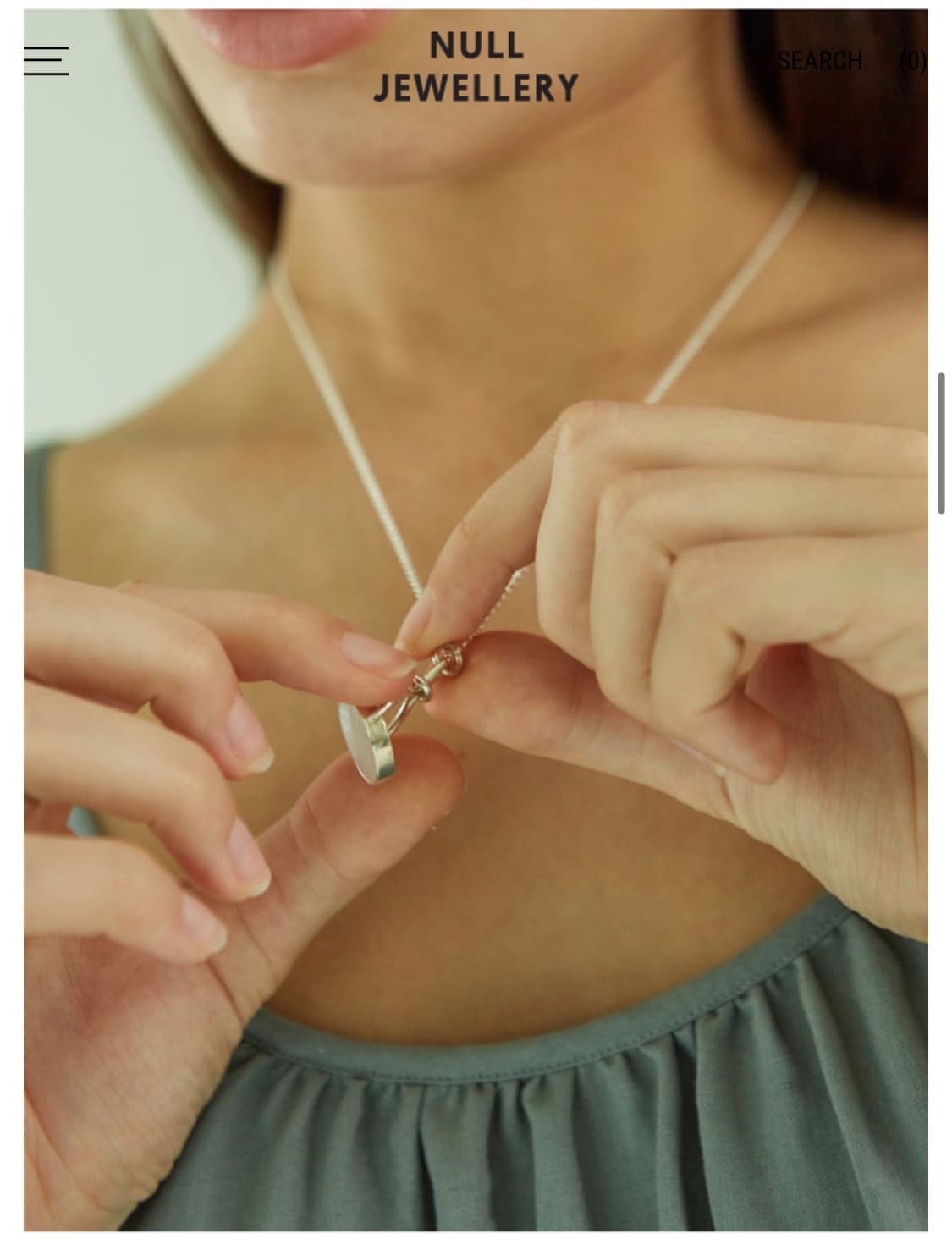 눌주얼리 원석 실버 목걸이 상품이미지7