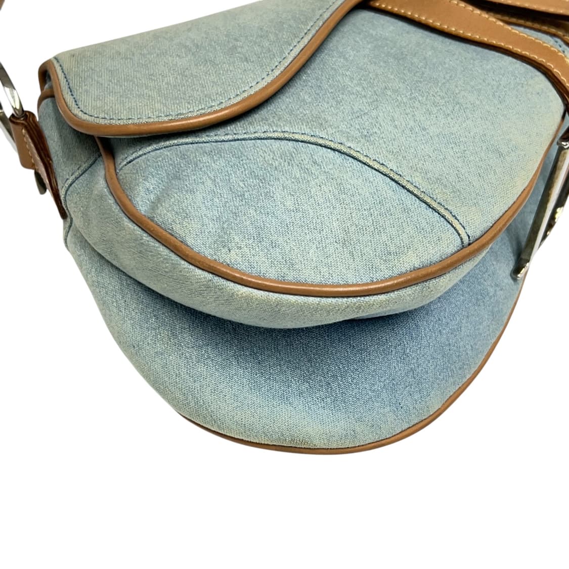 디올 데님 빈티지 새들백 상품이미지3