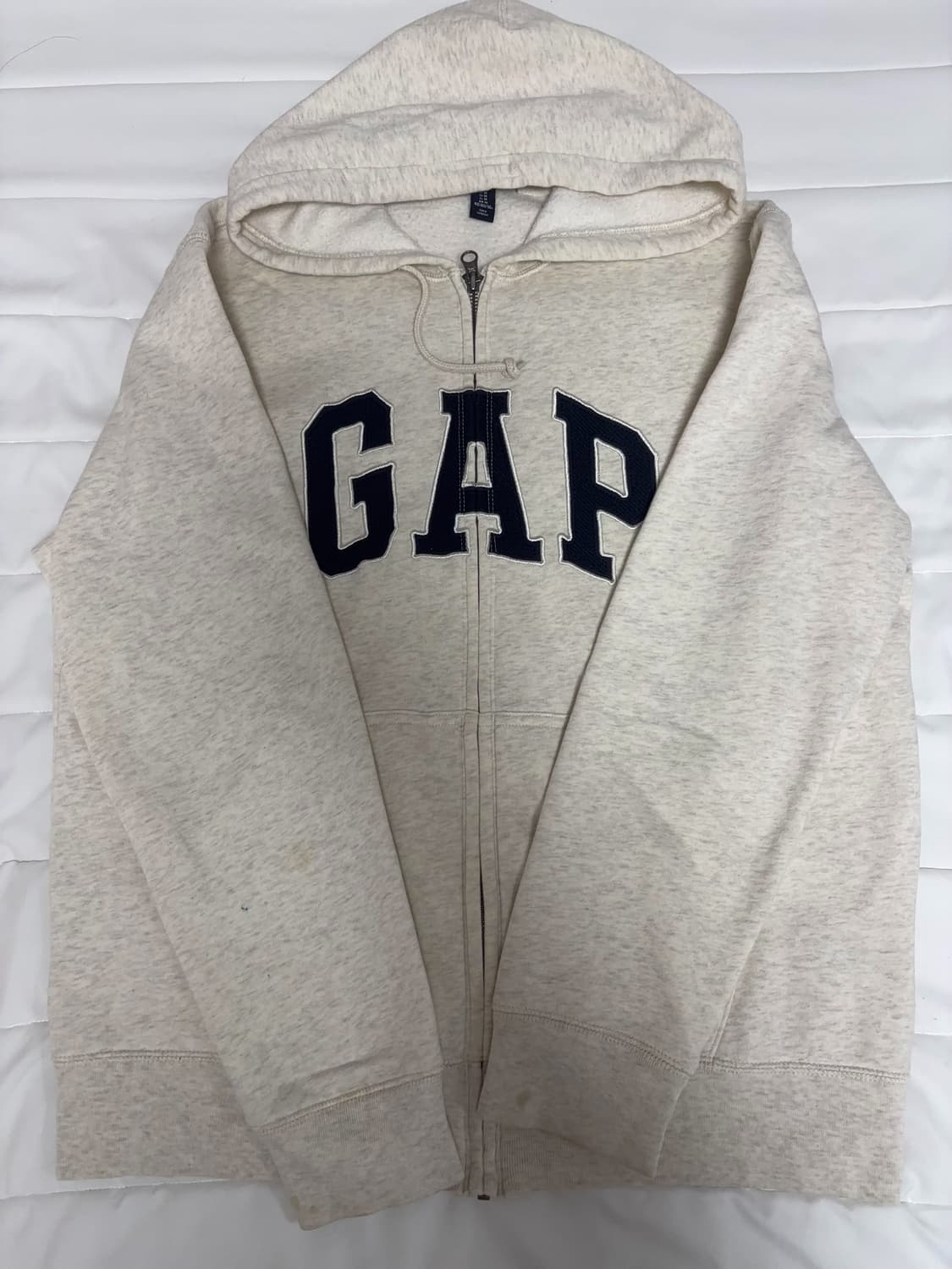 빈티지 갭 후드집업 오트밀 아이보리 상품이미지1
