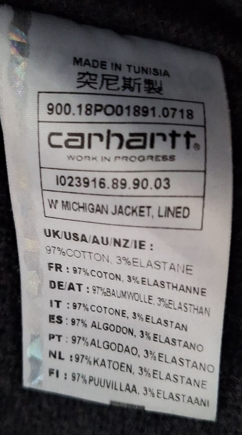 칼하트WIP 미시건 W 초어자켓 M 팝니다. 상품이미지5