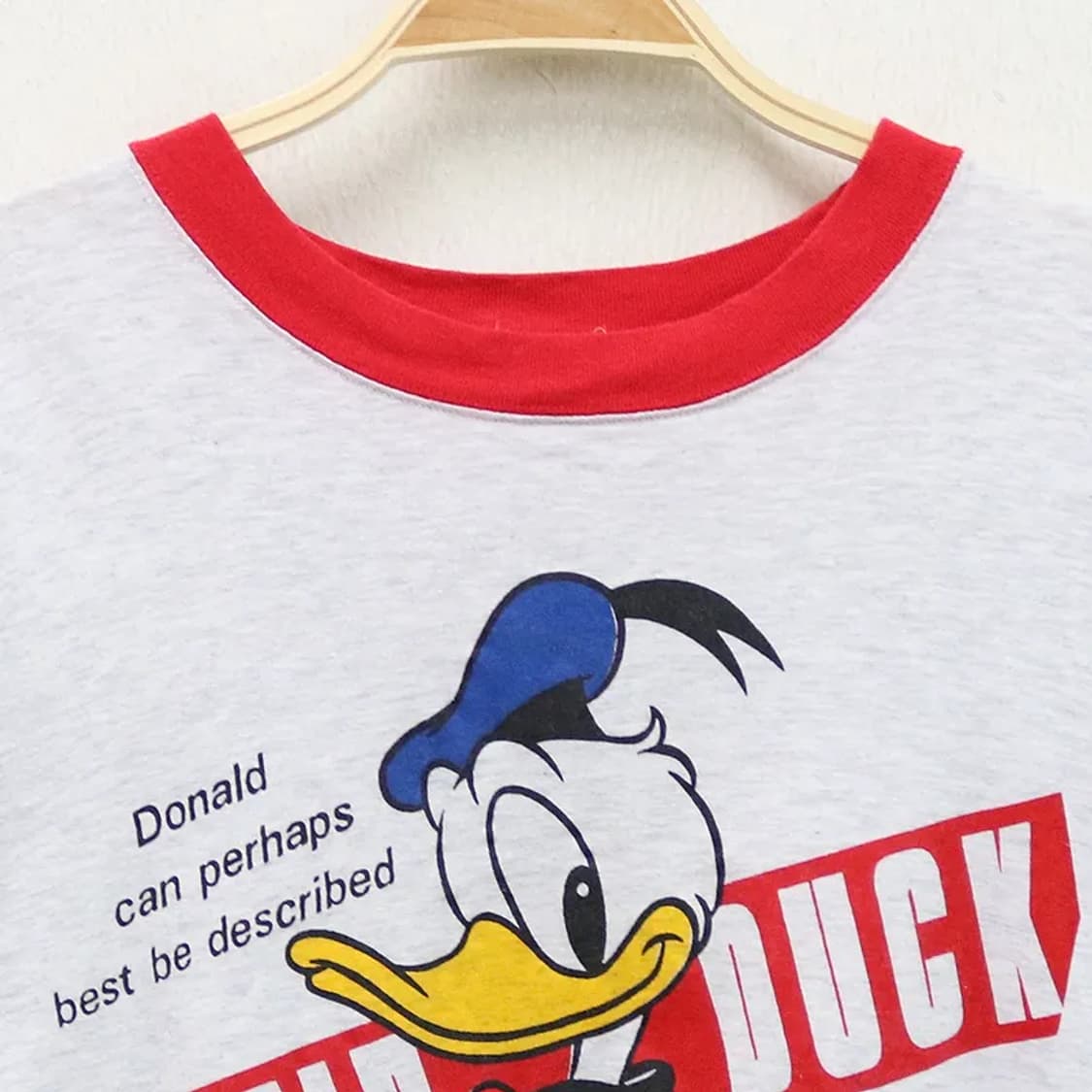90'S DISNEY 도날드덕 프린트 티셔츠 68977 상품이미지3