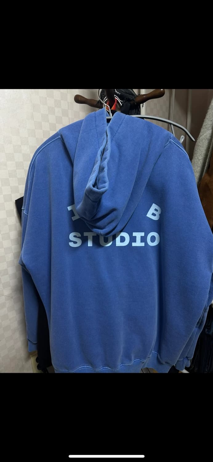 IAB STUDIO 피그먼트 후드 로얄블루 xl 아이앱후드 상품이미지4