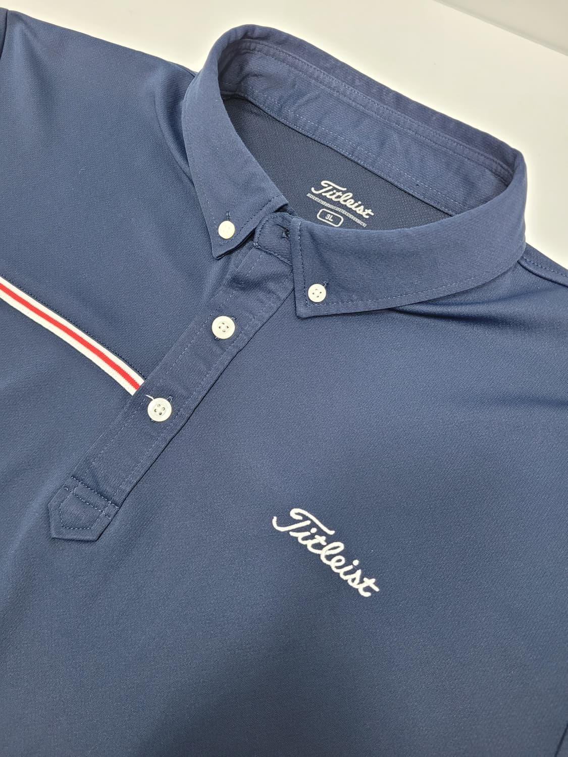 Titleist 타이틀리스트 쿨링 프린트 라인 티셔츠 / 남 3L 네이비 상품이미지5