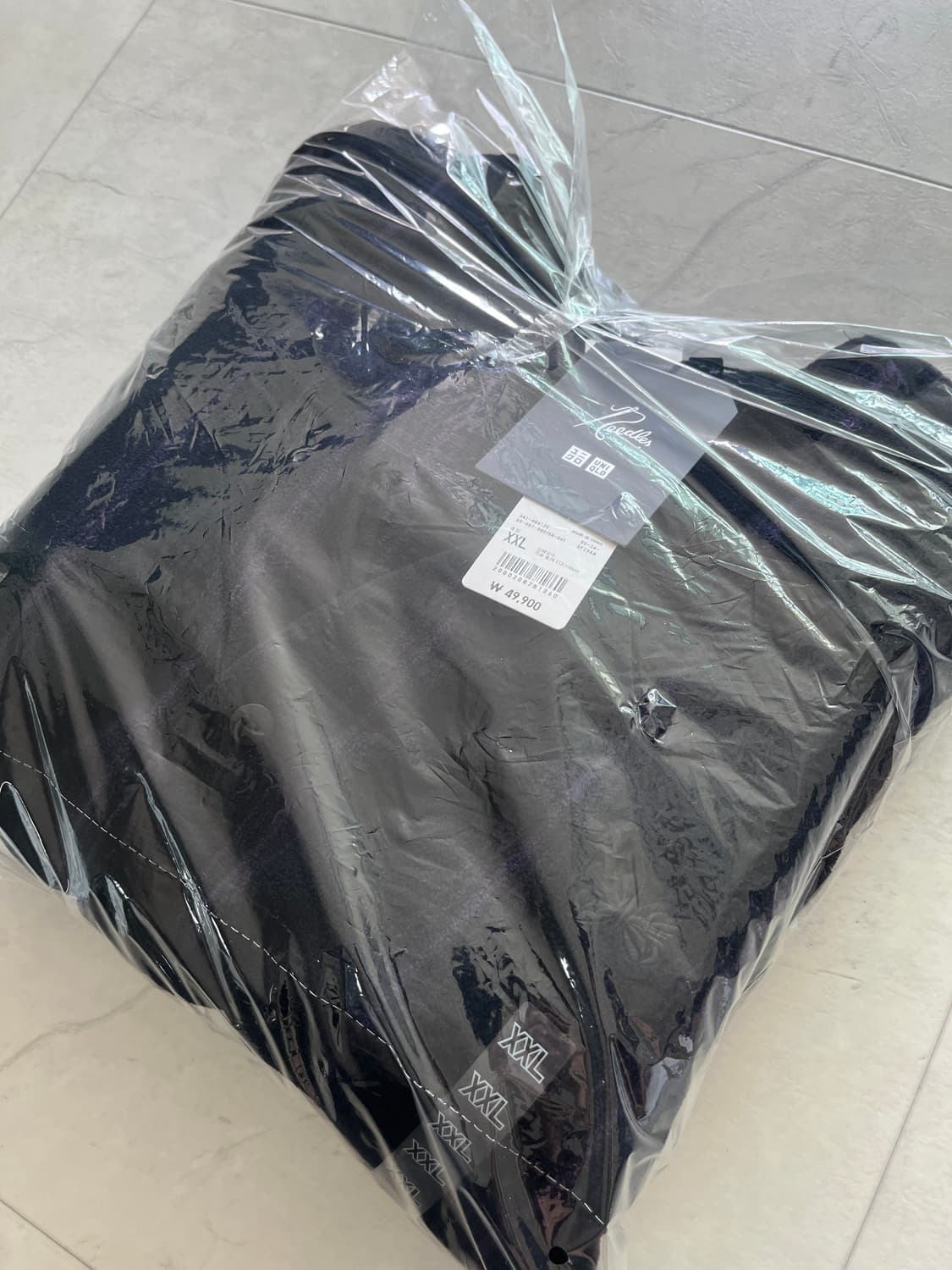 유니클로 니들즈 플리스 오버사이즈 가디건 블랙 상품이미지3