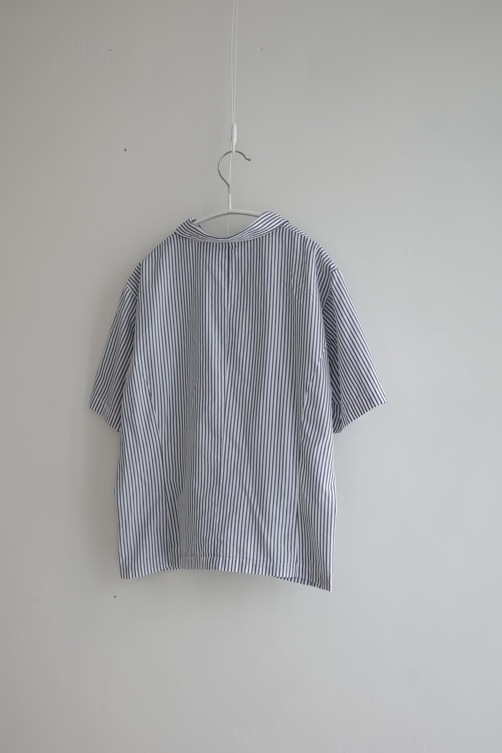 HANAE MORI 둥근 카라 스트라이프 반팔 셔츠 상품이미지7