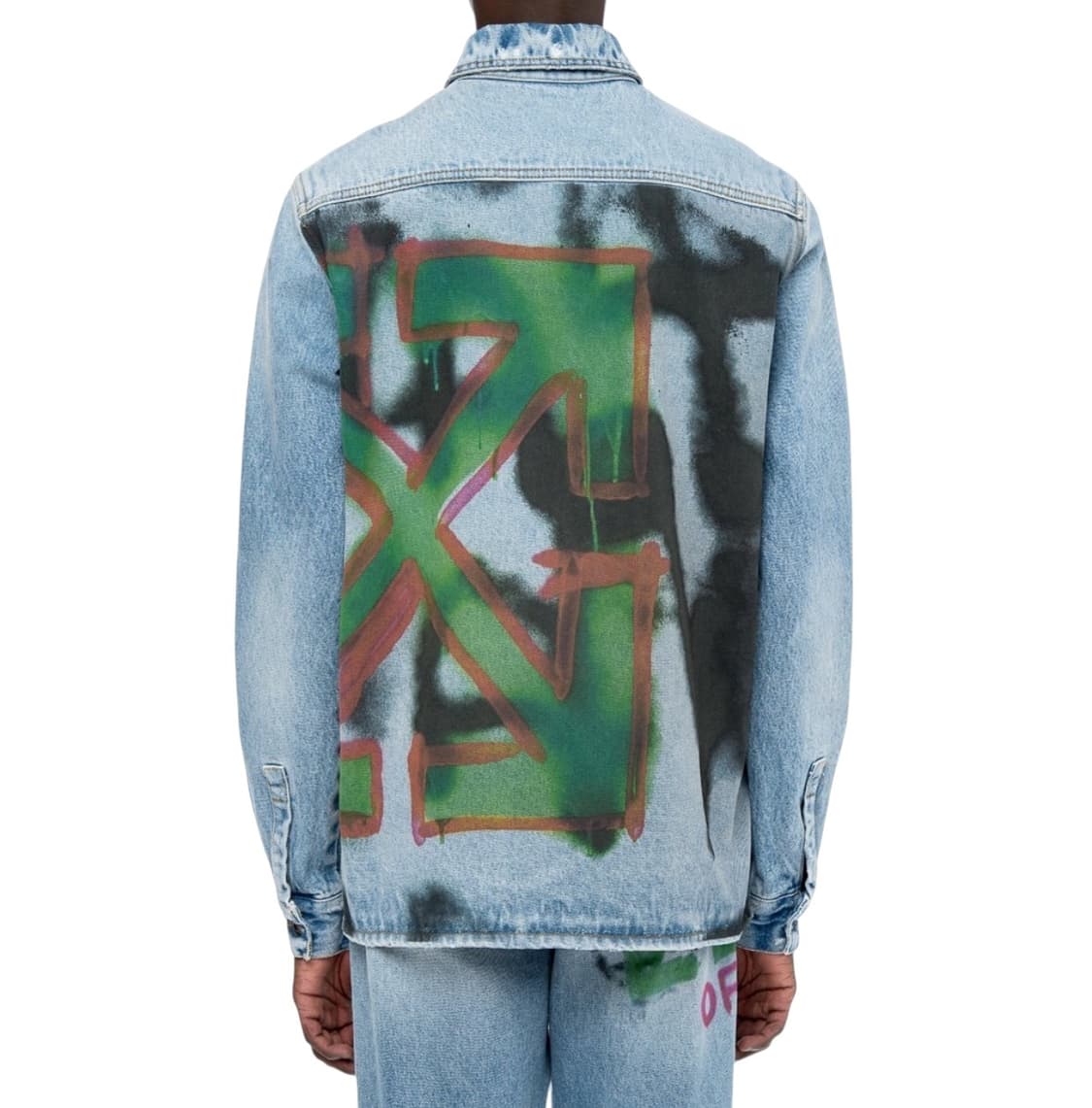 정품 19FW 오프화이트 데님 셔츠 상품이미지2