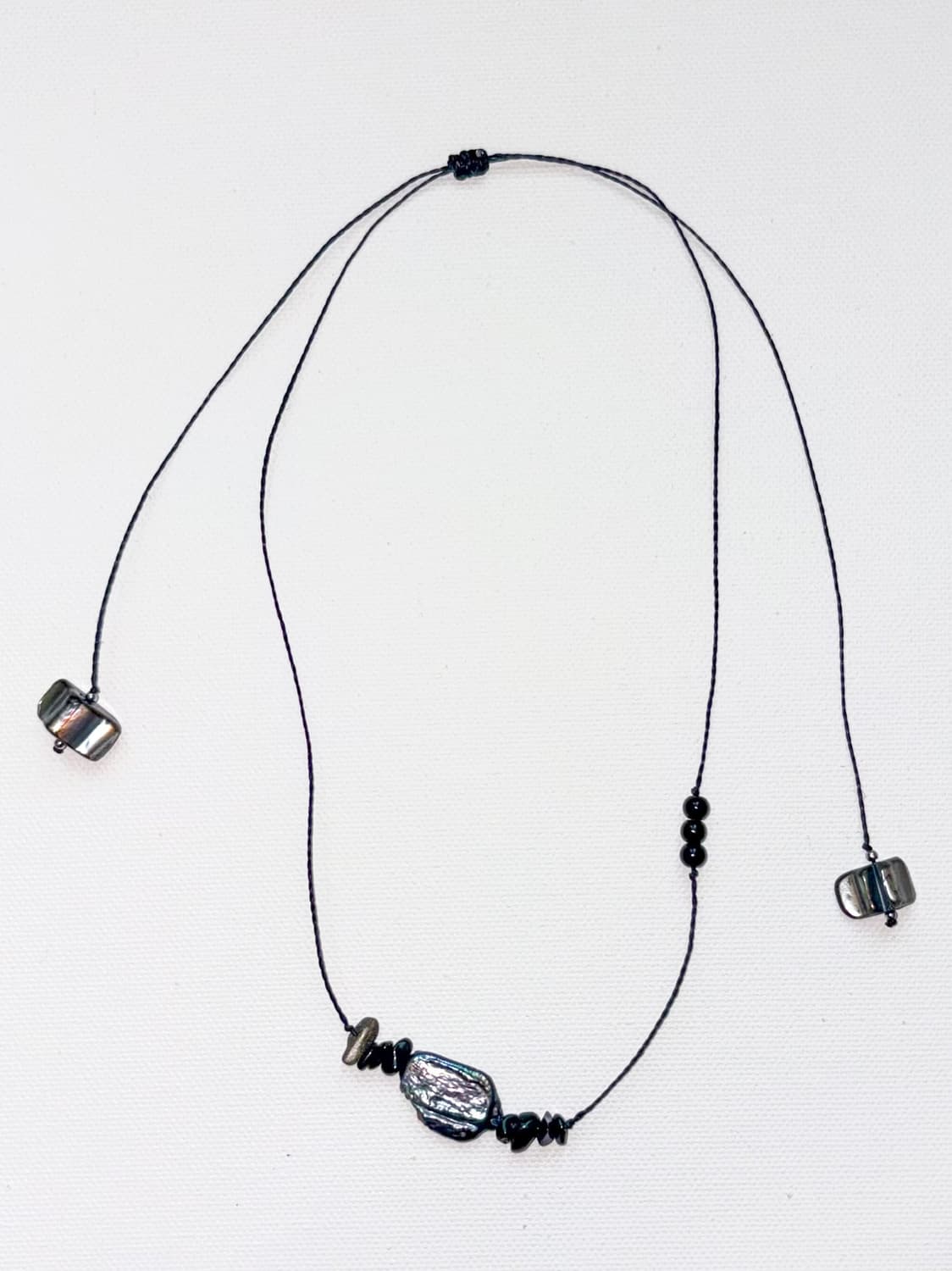 Pearl point shimmer necklace 펄 포인트 쉬머 목걸 상품이미지2