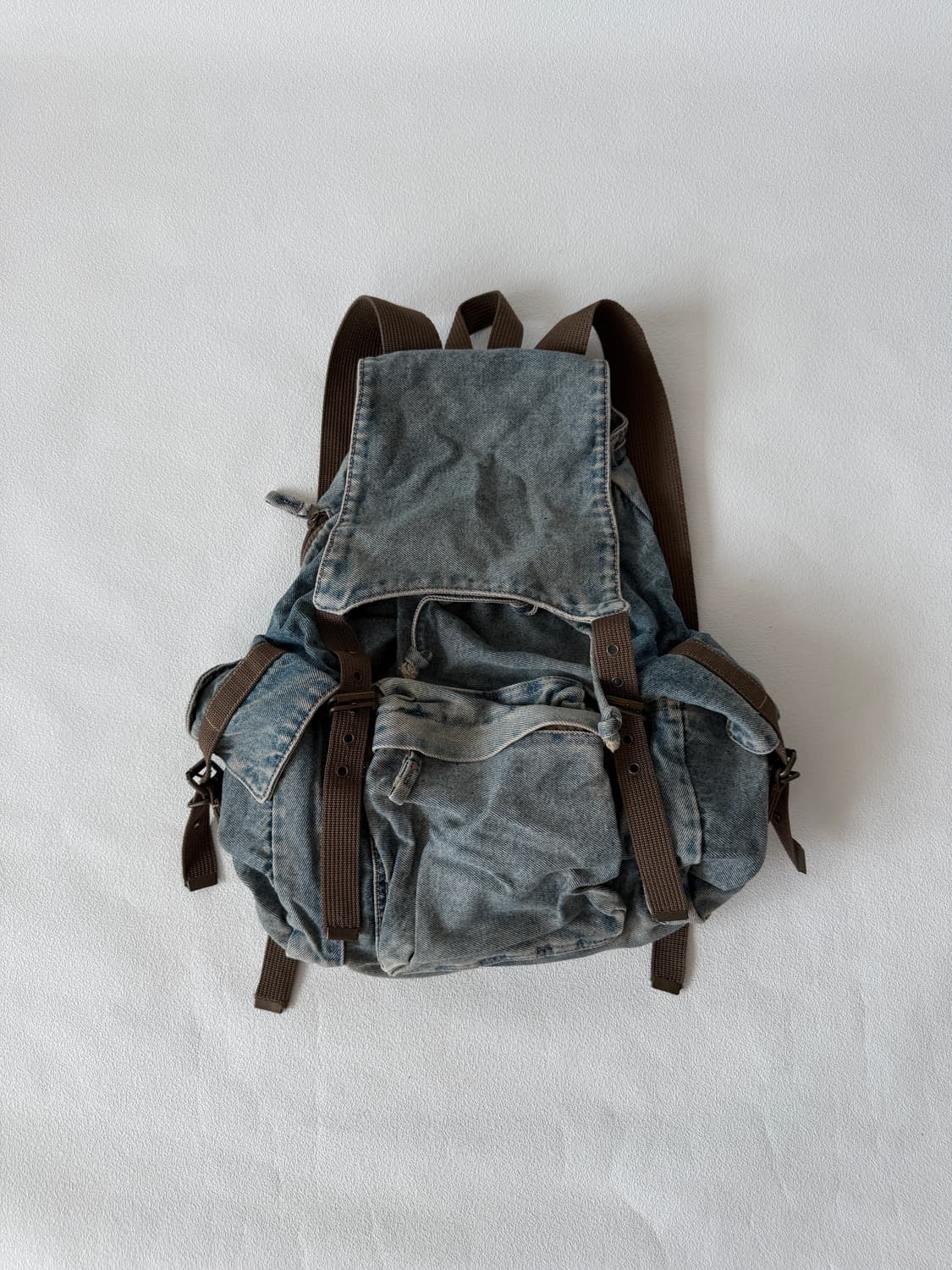 Pre owned 데님 3포켓 백팩 상품이미지2