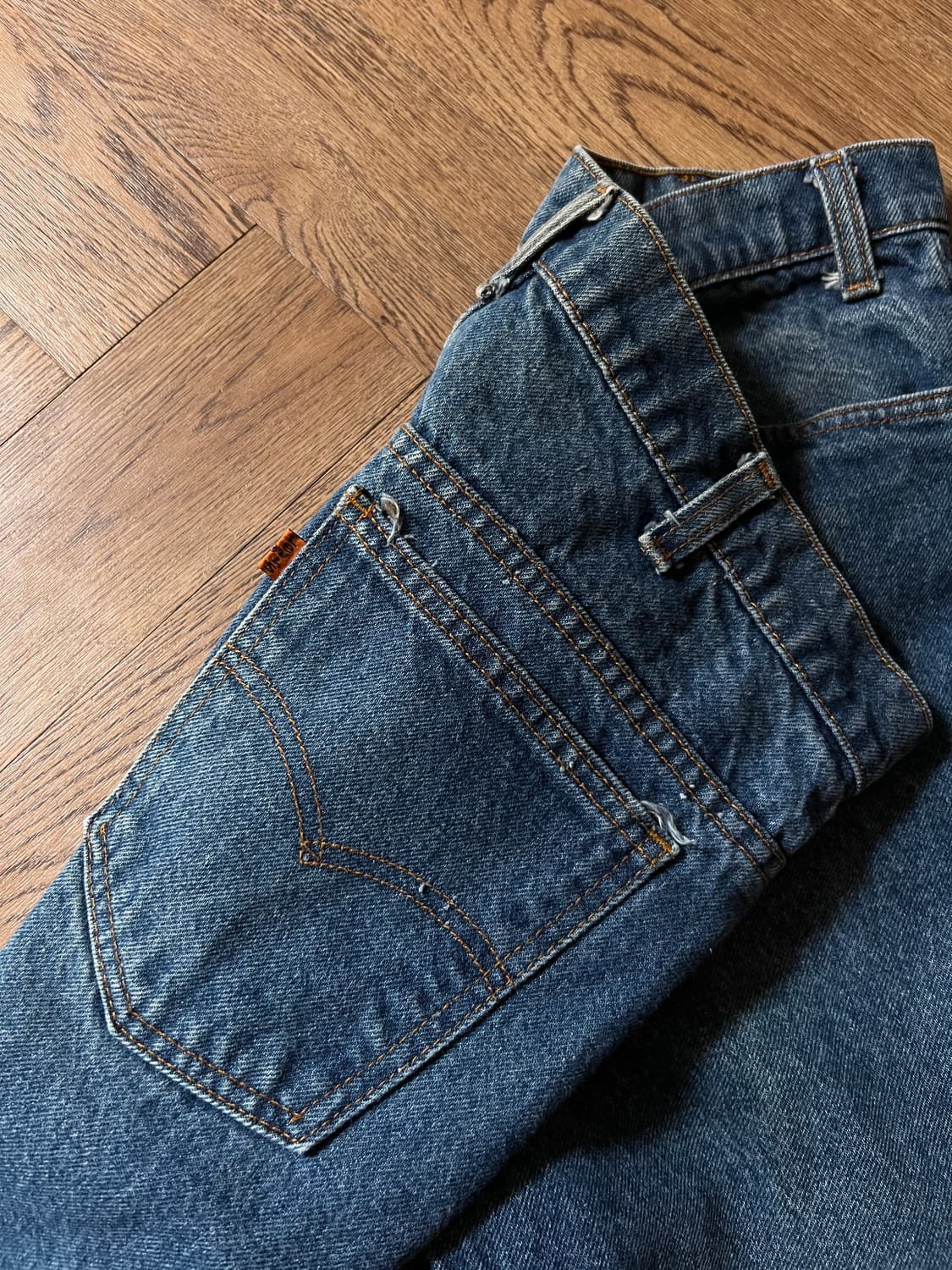 [36]80's 리바이스 20517-0217 오렌지탭 USA 플레어진 상품이미지5