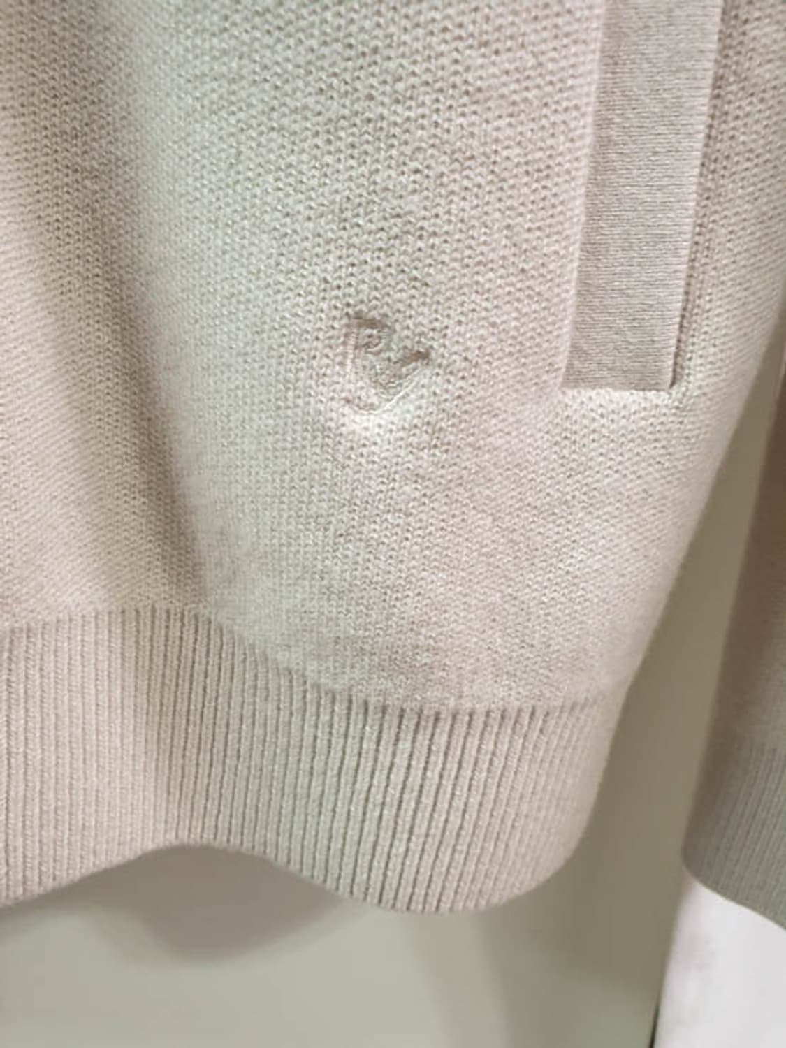 로가디스 남성 모100 가디건 베이지 105 상품이미지3