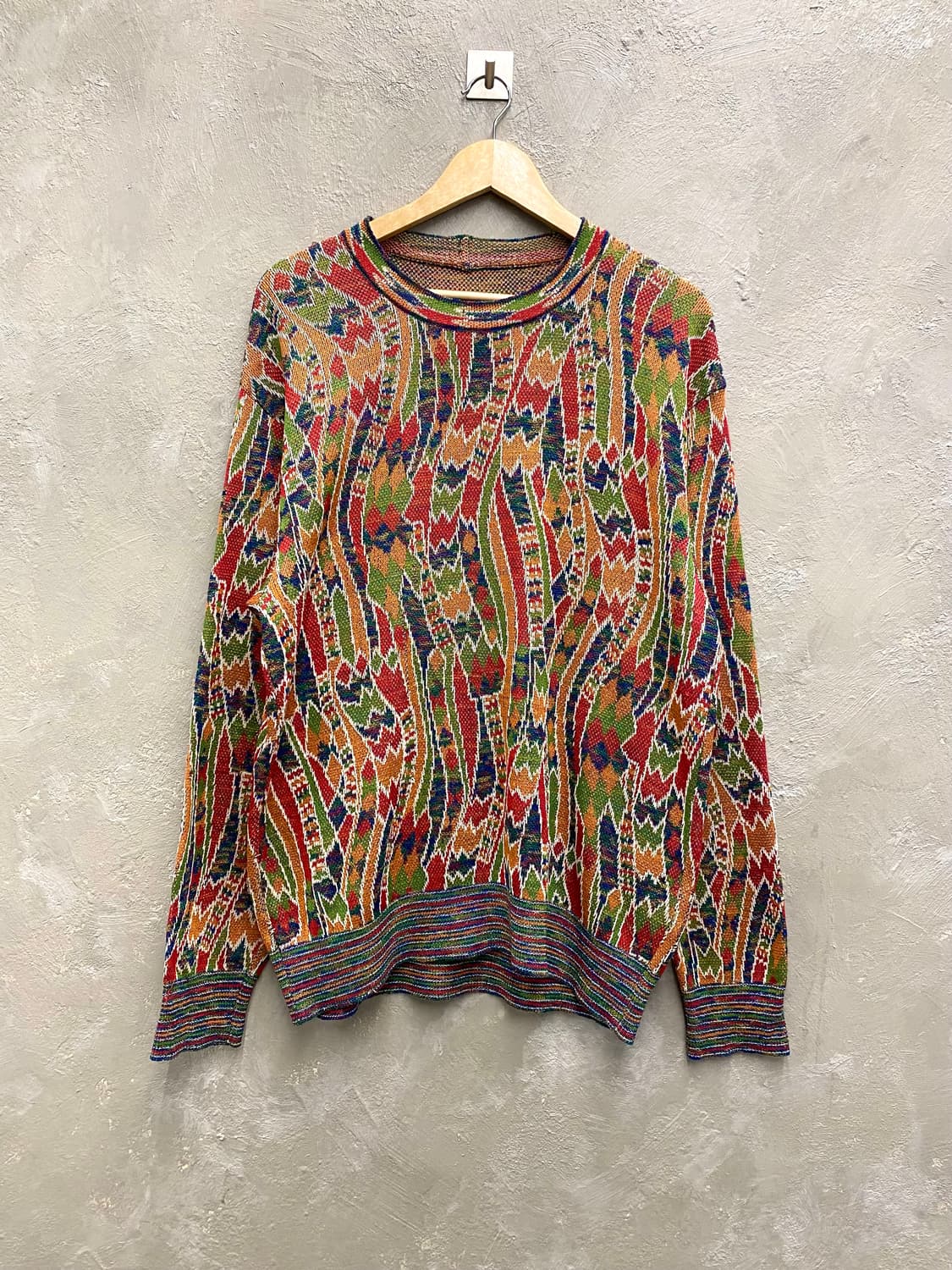 [48] 90s Missoni 미쏘니 이태리 메이드 에스닉 니트 상품이미지2