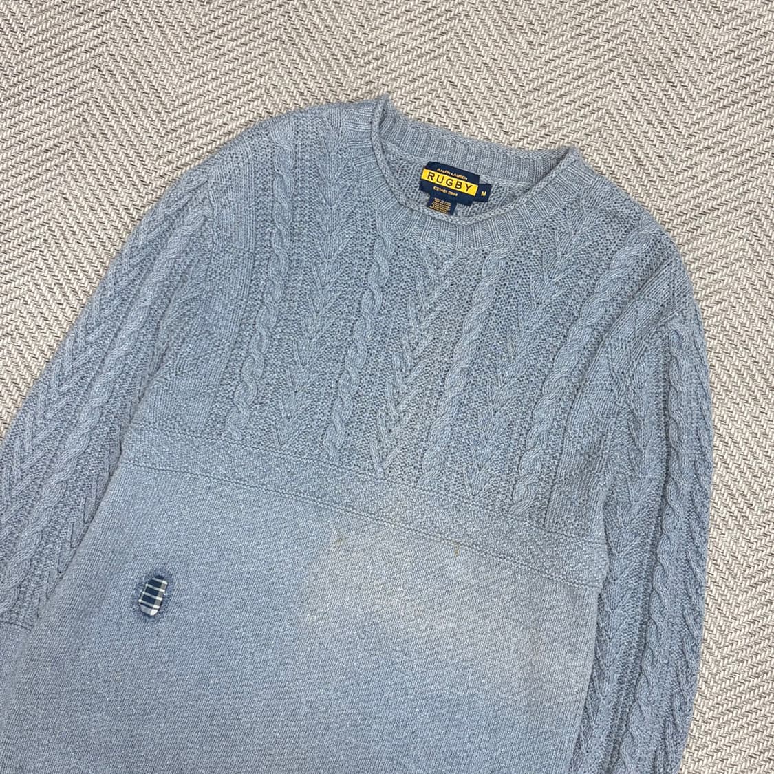 랄프로렌 럭비 패치 코튼 니트 스웨터 v1036 상품이미지3