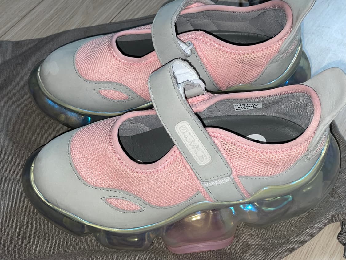 그라운즈 grounds 무피 메리제인 스니커즈 핑크 그레 이 상품이미지5