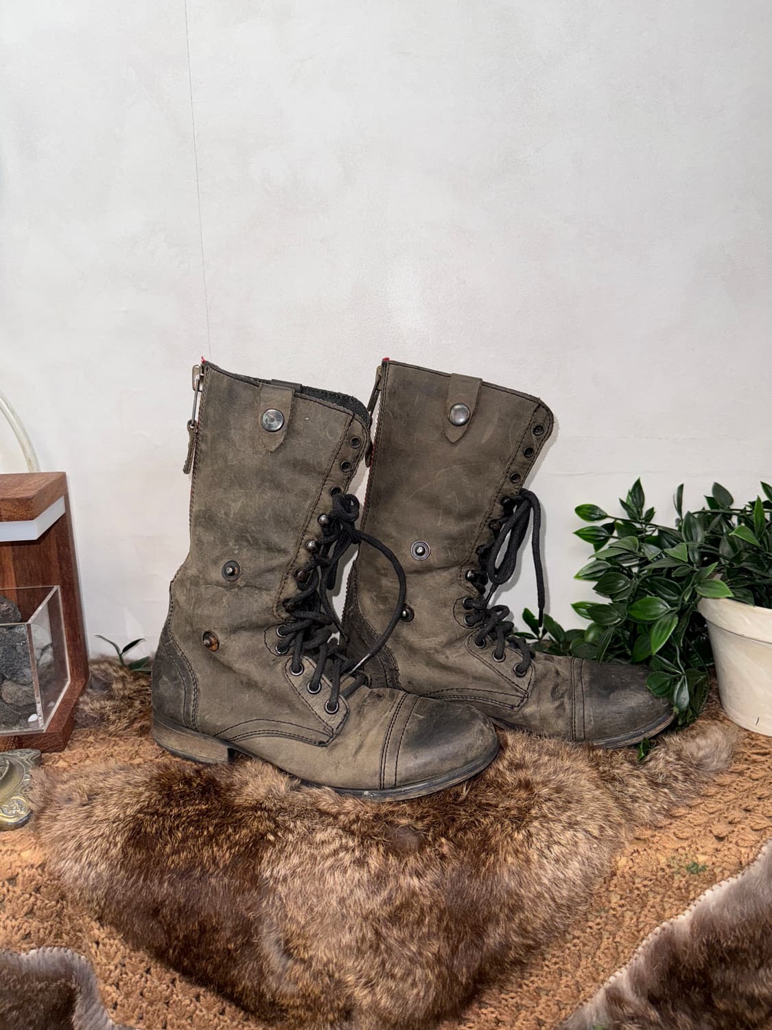 Steve madden button military boots 상품이미지5