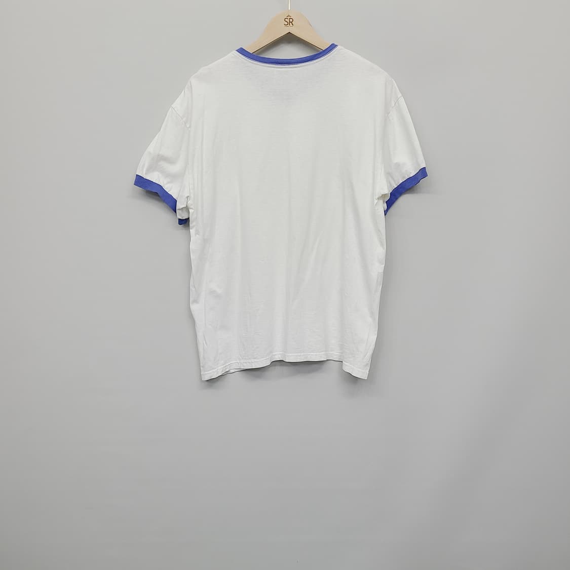 [XL] 90s 나이키 화이트 태그 미판 브이넥 링거 반팔 티셔츠 상품이미지5