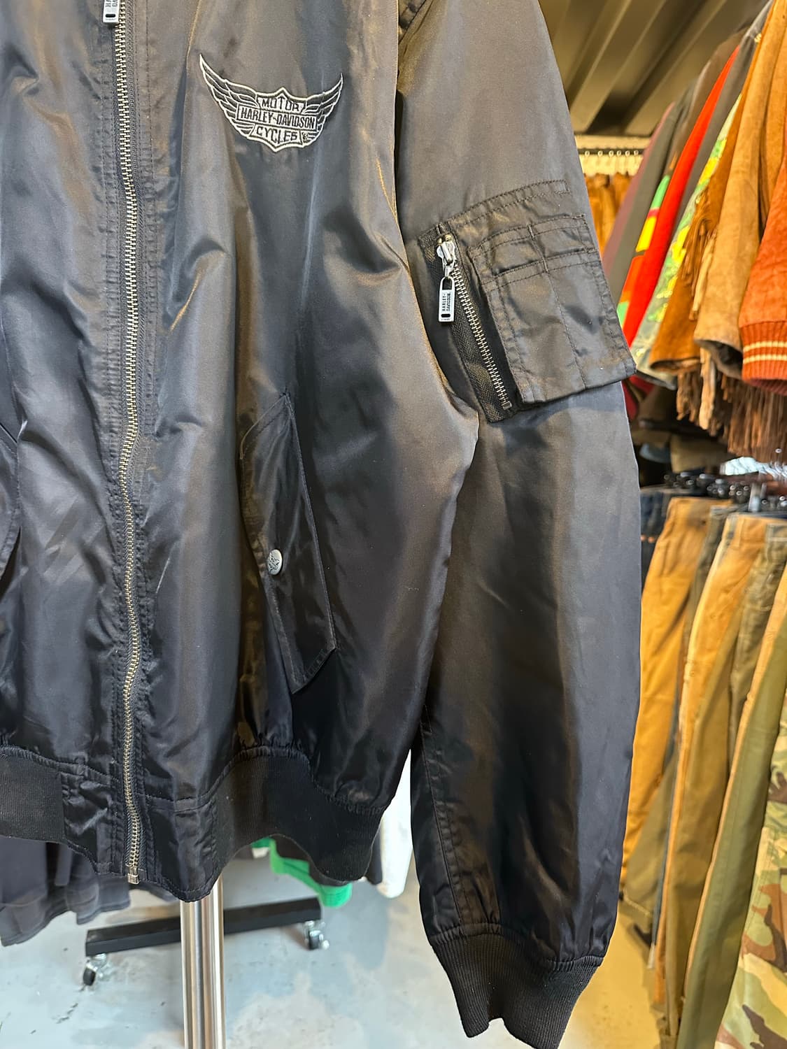 할리데이비슨 퀄팅 라이닝 붐버 자켓 상품이미지5