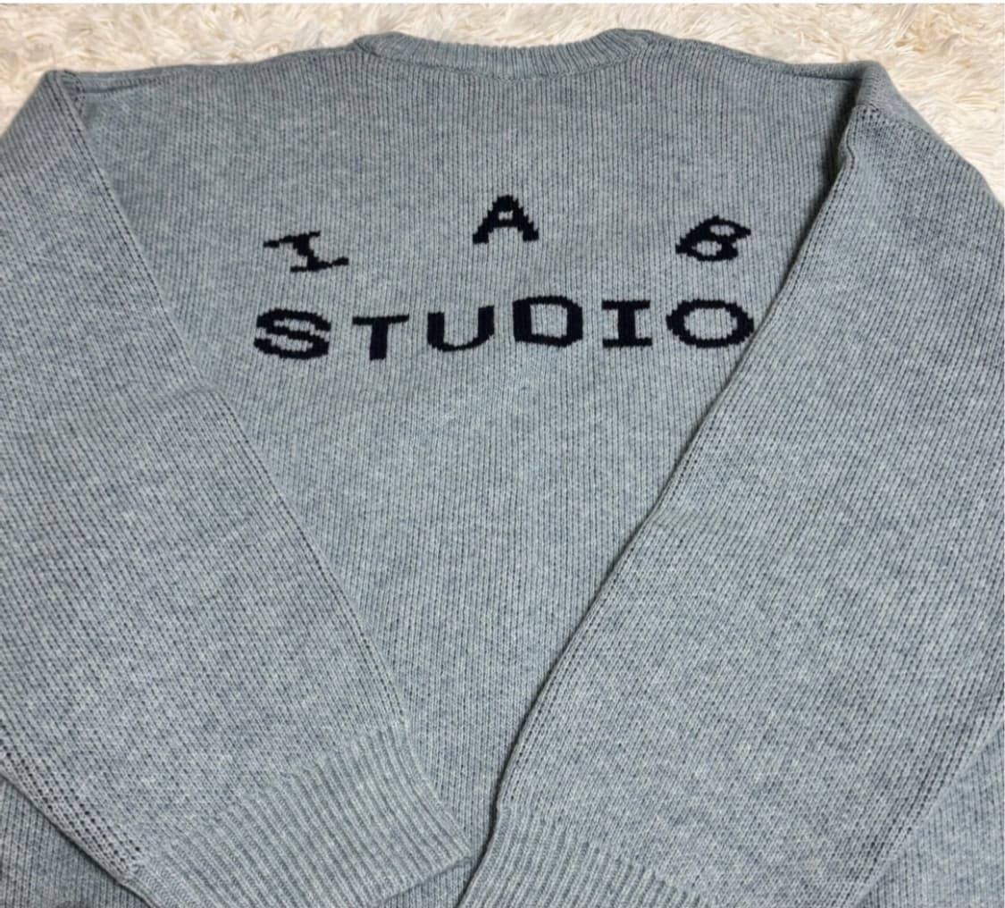 아이앱 스튜디오 니트 스틸블루 L 상품이미지2