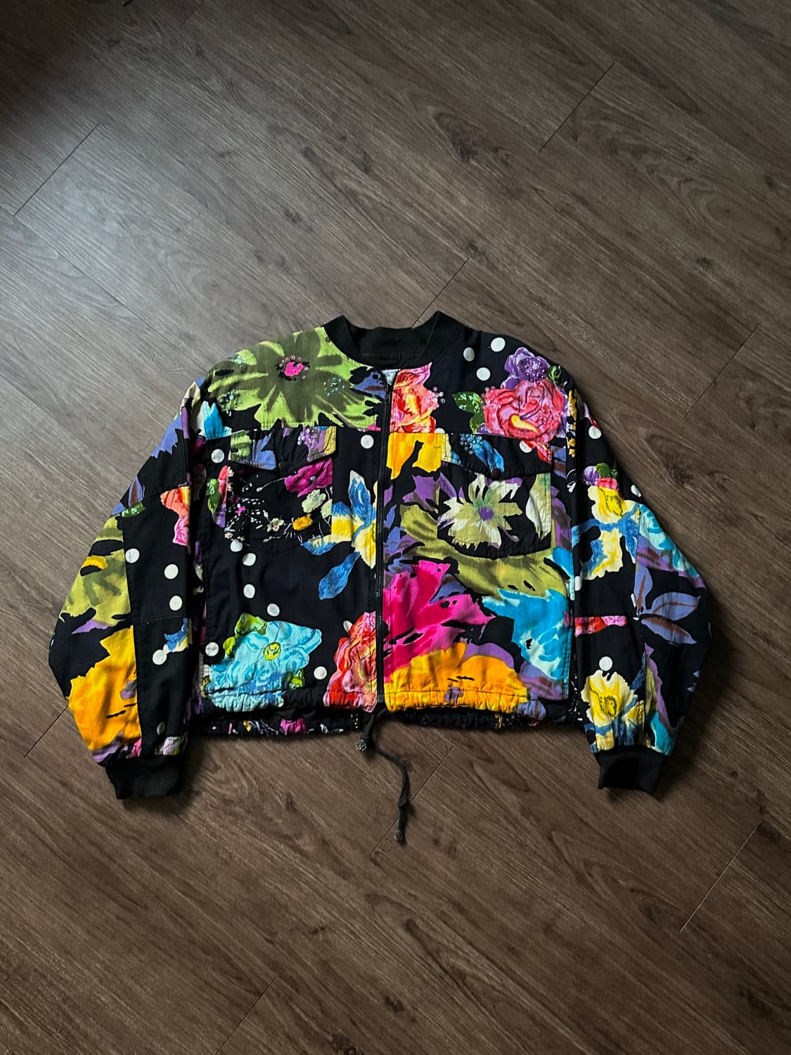 Cotton Express 플로럴 & 도트 오버 자켓 상품이미지8