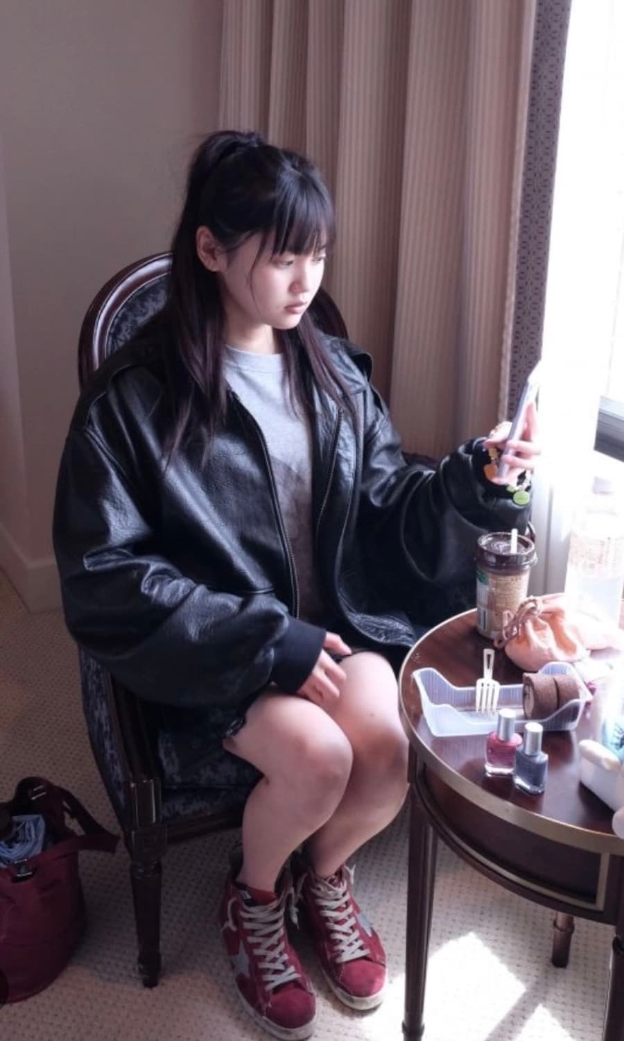 알로이 레더 자켓(black) 상품이미지3