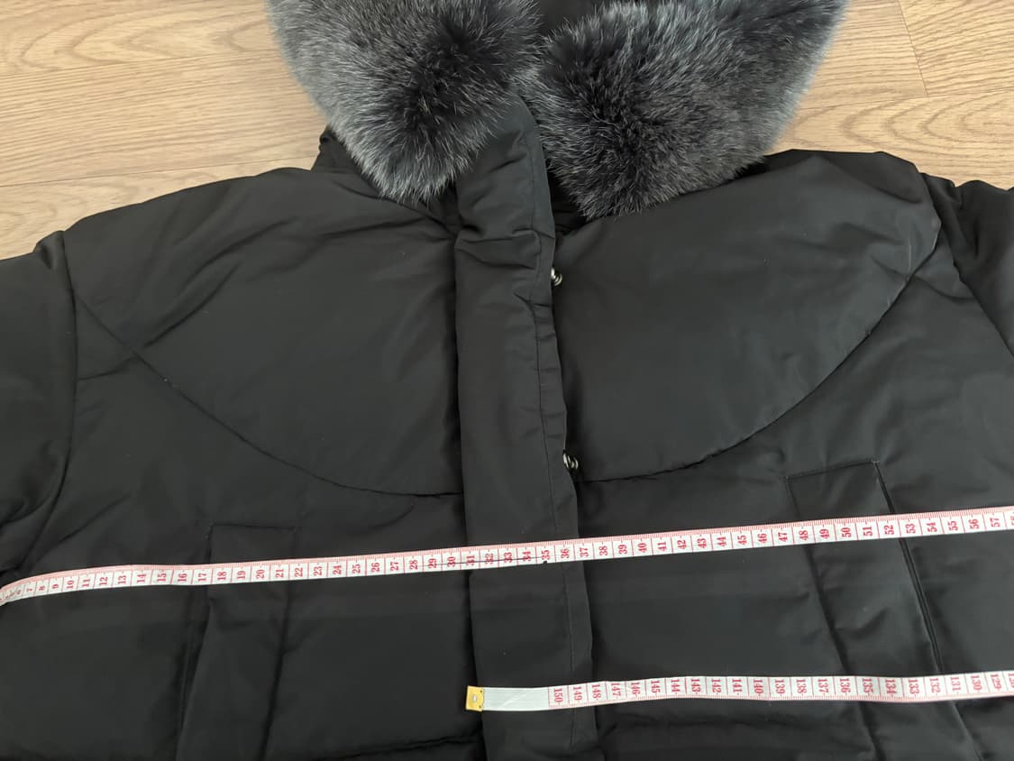 상태최상 지컷 풍성한 사가폭스퍼 구스다운패딩 여 55,66 상품이미지7