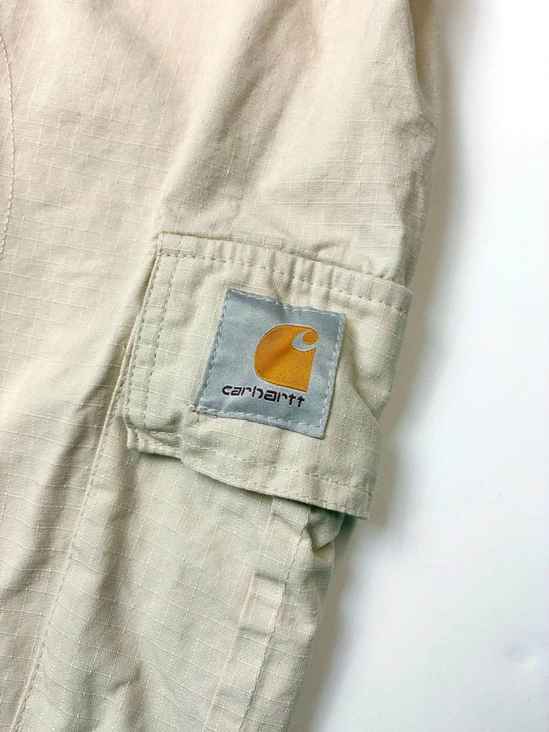 칼하트 윕 베이지 립스탑 카고 와이드 팬츠 PN5575    상품이미지7