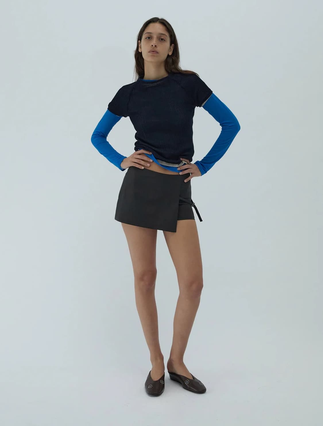 [38]팔로마울 Mini Archive 치마바지/브라운 상품이미지2